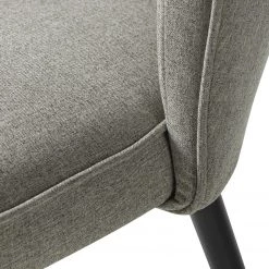 Mørteens Chaise capitonnée Sollia - Tissu / Hêtre massif - Noir - Gris -Meubles de salle à manger Soldes Magasin 1000184194 200207 09401300060 DETAILS P000000001000184194