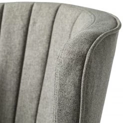 Mørteens Chaise capitonnée Sollia - Tissu / Hêtre massif - Noir - Gris -Meubles de salle à manger Soldes Magasin 1000184194 200207 09401300061 DETAILS P000000001000184194