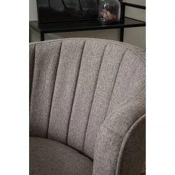 Mørteens Chaise capitonnée Sollia - Tissu / Hêtre massif - Noir - Gris -Meubles de salle à manger Soldes Magasin 1000184194 200414 13031500018 DETAILS P000000001000184194