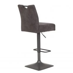 Loftscape Chaises de bar Topid (lot de 2) - Microfibre / Acier - Gris vintage / Gris -Meubles de salle à manger Soldes Magasin 1000184869 190826 17314800086 DETAILS P000000001000184869