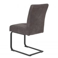Loftscape Chaises cantilever Onlay (lot de 2) - Microfibre/ Acier - Noir -Meubles de salle à manger Soldes Magasin 1000184874 190826 17314900124 DETAILS P000000001000184874