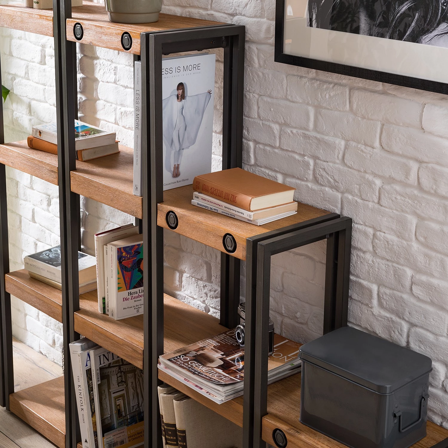 Ars manufacti Étagère Manchester - Acacia massif / Métal - Acacia / Anthracite 6 Ars manufacti Étagère Manchester - Acacia massif / Métal - Acacia / Anthracite – Image 6