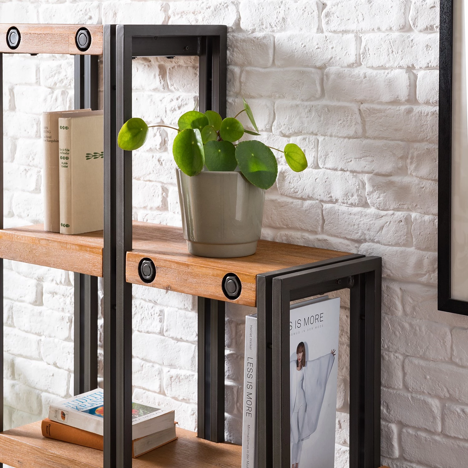 Ars manufacti Étagère Manchester - Acacia massif / Métal - Acacia / Anthracite 7 Ars manufacti Étagère Manchester - Acacia massif / Métal - Acacia / Anthracite – Image 7