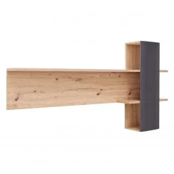 Naturoo Étagère murale Callington II - Imitation planches de chêne / Anthracite