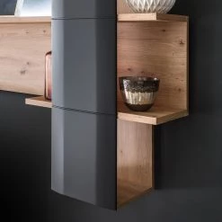 Naturoo Étagère murale Callington II - Imitation planches de chêne / Anthracite -Meubles de salle à manger Soldes Magasin 1000187558 190920 09480300042 DETAILS P000000001000187558