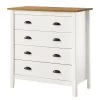 Maison Belfort Commode Rivery II - Pin massif - Blanc