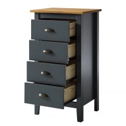 Maison Belfort Commode Rivery I - Pin massif - Anthracite -Meubles de salle à manger Soldes Magasin 1000187568 200205 11113200024 DETAILS P000000001000187568