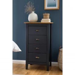 Maison Belfort Commode Rivery I - Pin massif - Anthracite -Meubles de salle à manger Soldes Magasin 1000187568 201111 14522700010 MOOD DETAILS P000000001000187568 mood