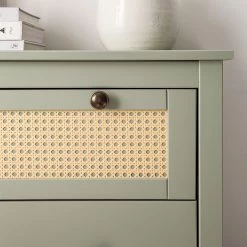 Maison Belfort Commode Belleria II - Pin massif - Vert olive clair -Meubles de salle à manger Soldes Magasin 1000187570 200505 06384300004 DETAILS P000000001000187570