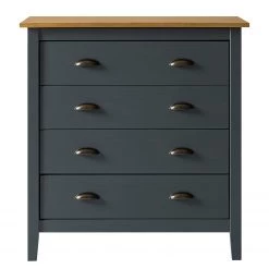 Maison Belfort Commode Rivery II - Pin massif - Anthracite -Meubles de salle à manger Soldes Magasin 1000187578 200205 11113300054 DETAILS P000000001000187578