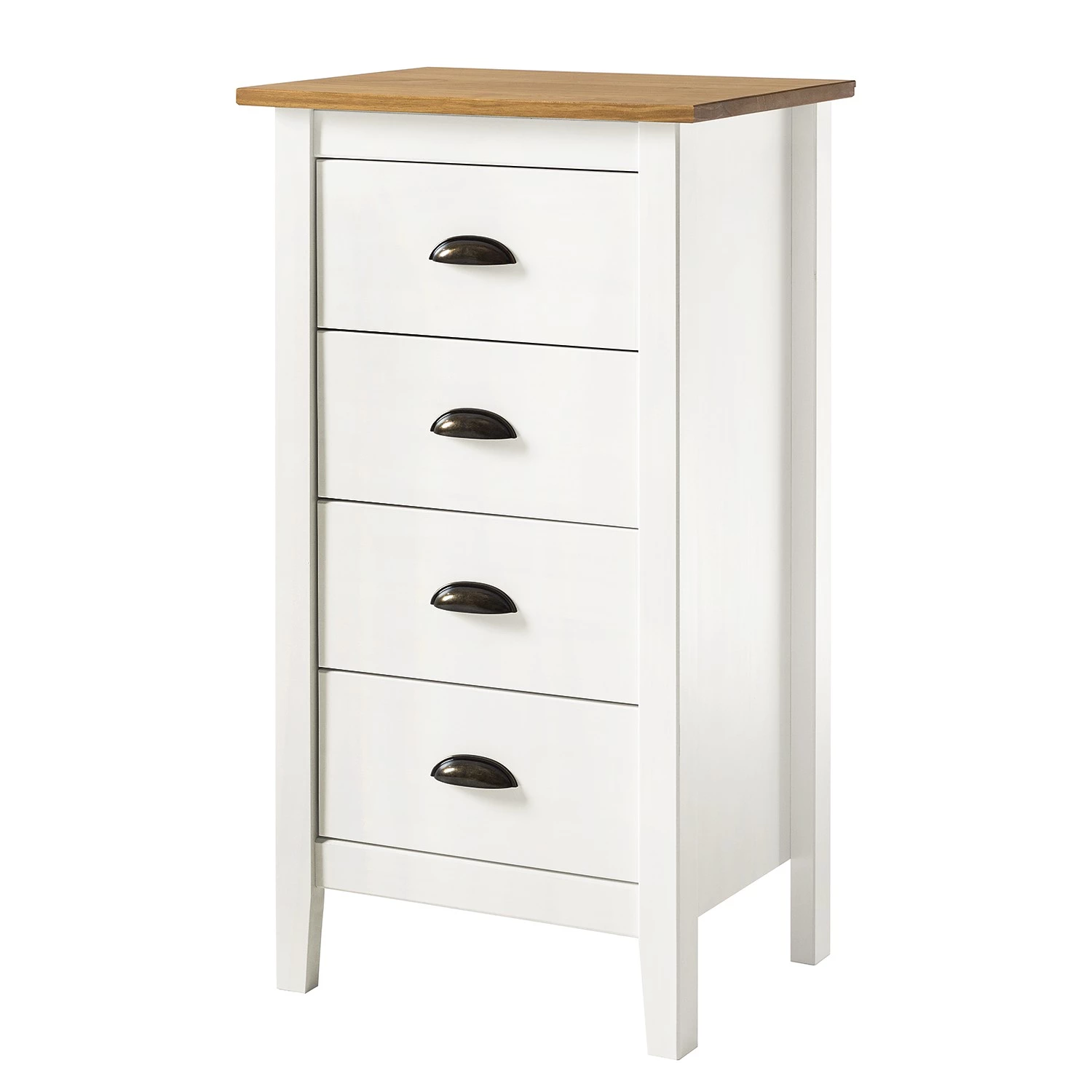 Maison Belfort Commode Rivery I - Pin massif - Blanc 1 Maison Belfort Commode Rivery I - Pin massif - Blanc