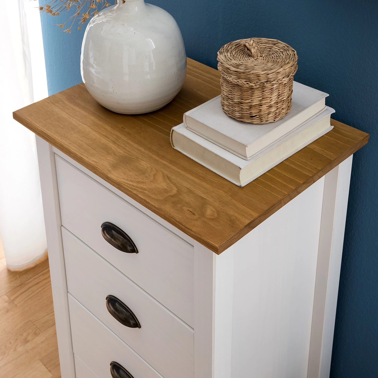 Maison Belfort Commode Rivery I - Pin massif - Blanc 7 Maison Belfort Commode Rivery I - Pin massif - Blanc – Image 7