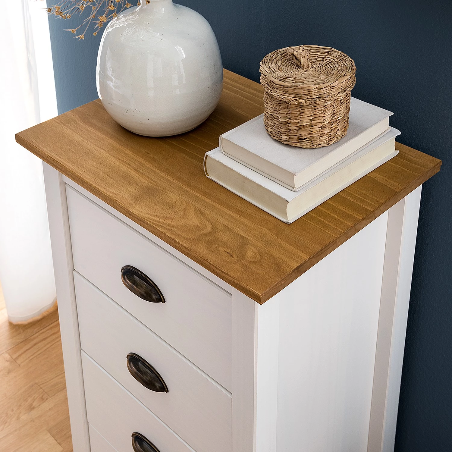 Maison Belfort Commode Rivery I - Pin massif - Blanc 15 Maison Belfort Commode Rivery I - Pin massif - Blanc – Image 15