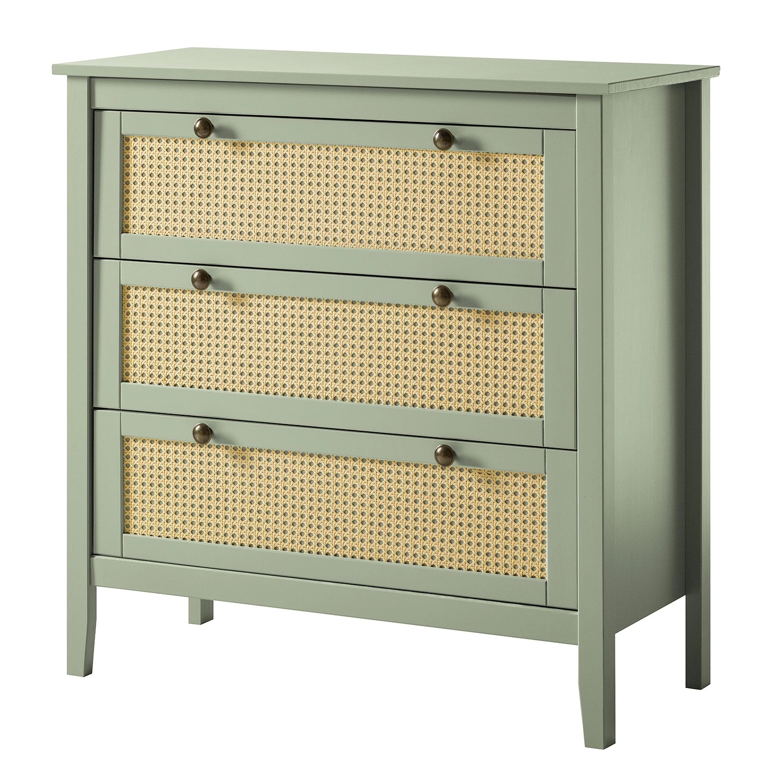 Maison Belfort Commode Belleria I - Pin massif - Vert olive clair 1 Maison Belfort Commode Belleria I - Pin massif - Vert olive clair