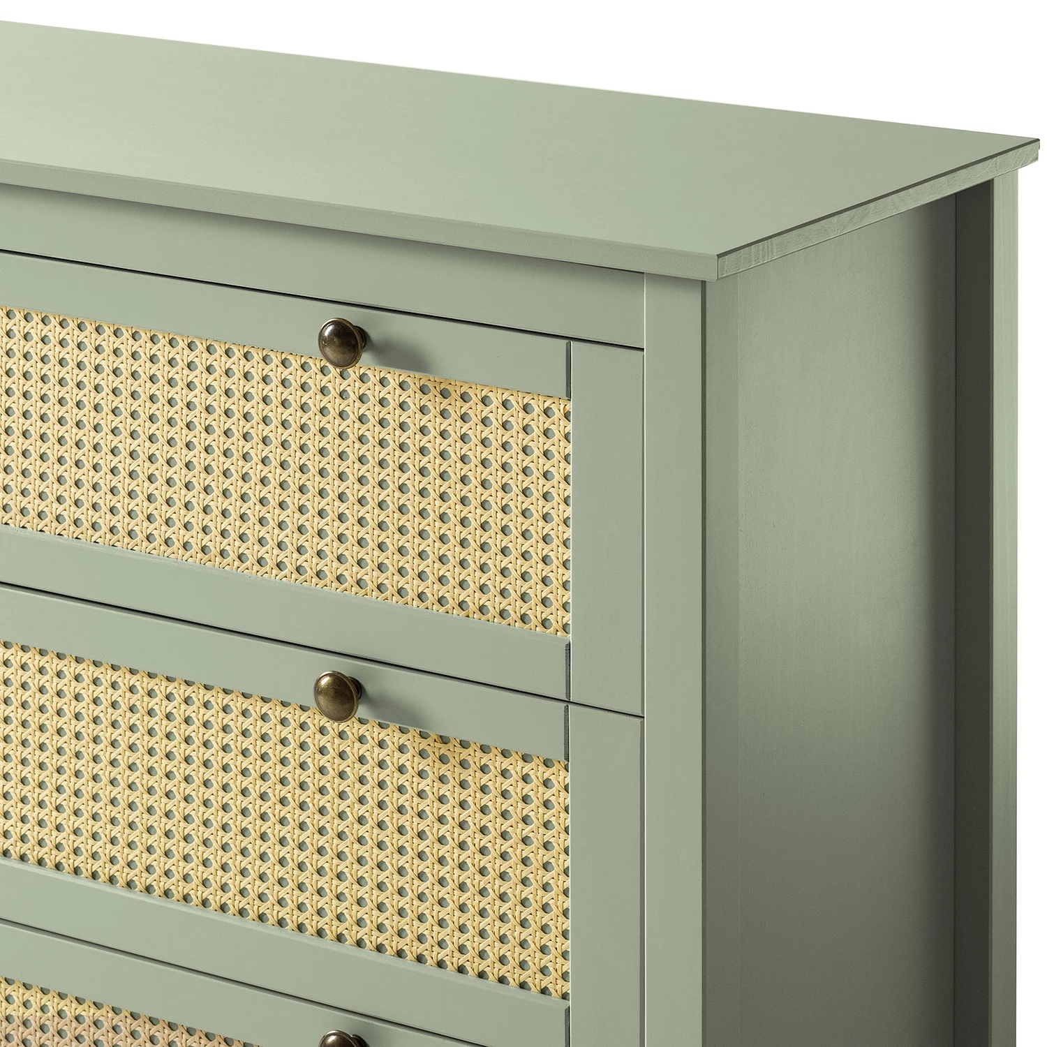 Maison Belfort Commode Belleria I - Pin massif - Vert olive clair 12 Maison Belfort Commode Belleria I - Pin massif - Vert olive clair – Image 12