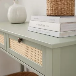 Maison Belfort Console Belleria - Pin massif - Vert olive clair -Meubles de salle à manger Soldes Magasin 1000187593 200430 12443700015 DETAILS P000000001000187593