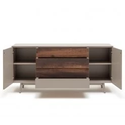 GWINNER Buffet Misano - Gris Sahara / Poutres en chêne - Sans éclairage -Meubles de salle à manger Soldes Magasin 1000188636 190926 16593900004 DETAILS P000000001000188636