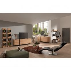 GWINNER Buffet Style - Placage en bois véritable / Métal - Chêne / Anthracite -Meubles de salle à manger Soldes Magasin 1000188721 190926 06084900027 MOOD DETAILS P000000001000188721 mood