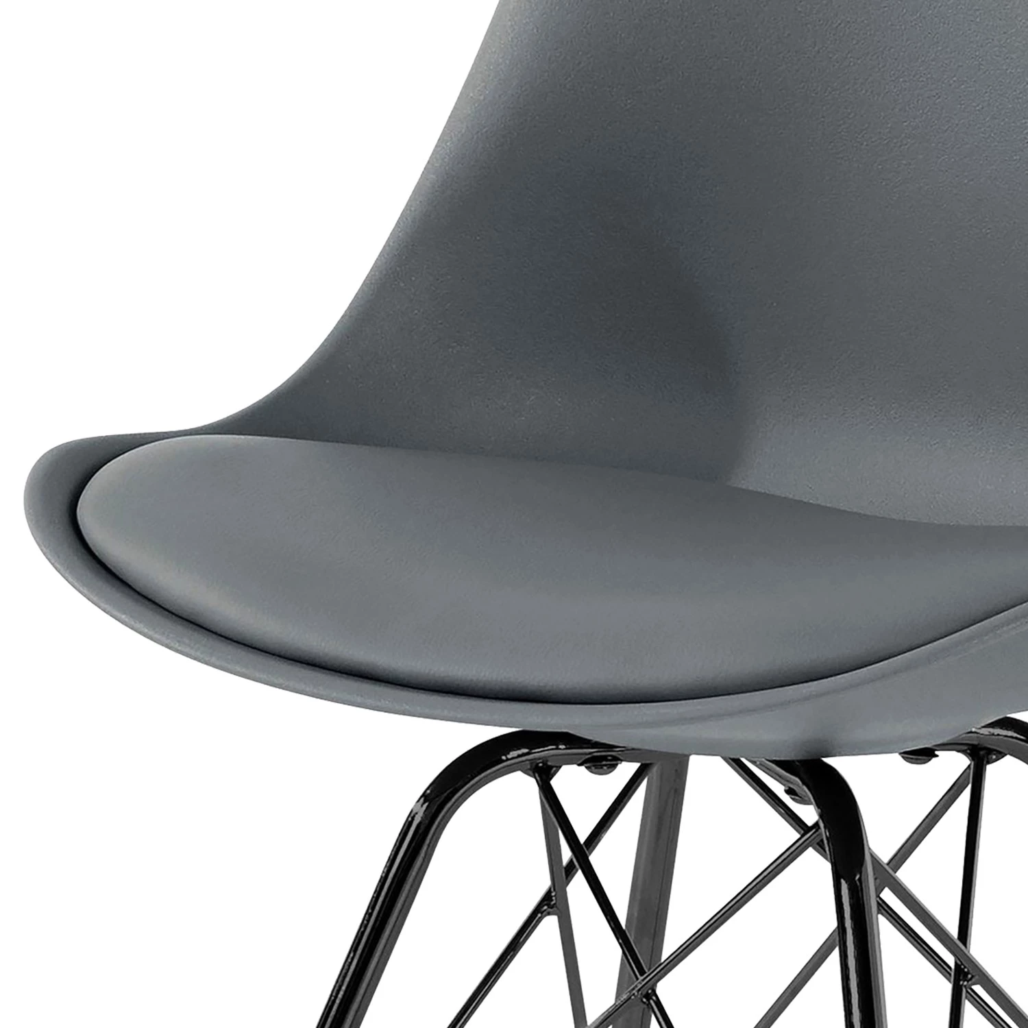 Norrwood Chaises Beatty (lot de 2) - Gris - Noir 7 Norrwood Chaises Beatty (lot de 2) - Gris - Noir – Image 7