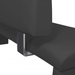 Loftscape Banc Talcott II - Imitation cuir - Chrome - Noir - Largeur : 160 cm -Meubles de salle à manger Soldes Magasin 1000189836 191119 12532400303 DETAILS P000000001000189836