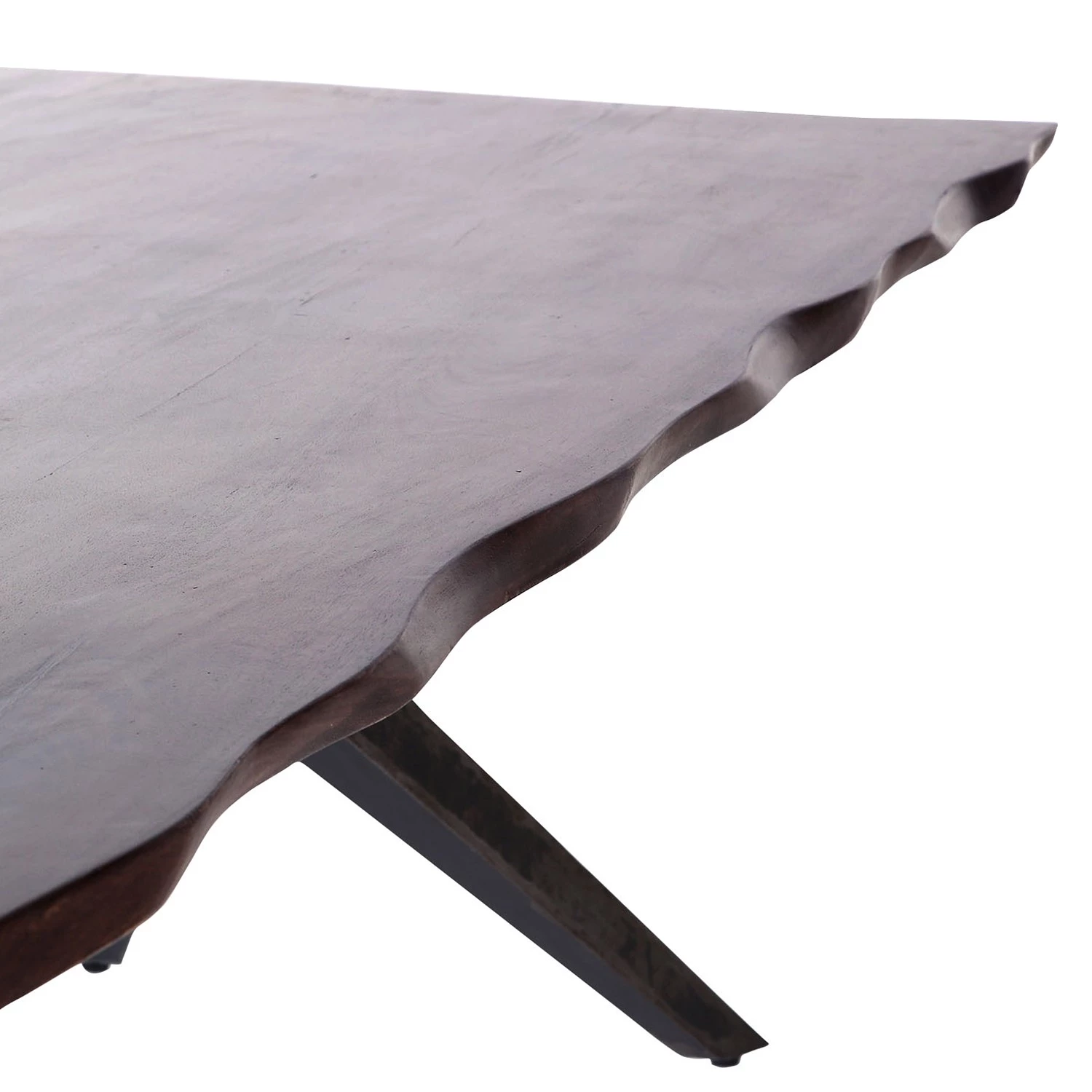 Red Living Table Wallu - Manguier massif / Métal - Manguier / Noir vieilli 3 Red Living Table Wallu - Manguier massif / Métal - Manguier / Noir vieilli – Image 3