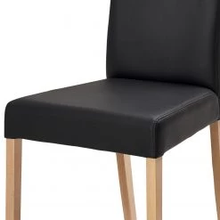 Schösswender Salle à manger complète Anna II (4 él.) - Imitation cuir / Partiellement en chêne massif - Noir / Chêne -Meubles de salle à manger Soldes Magasin 1000191477 191120 16132100395 DETAILS P000000001000191477