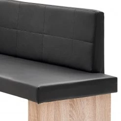 Schösswender Salle à manger complète Anna II (4 él.) - Imitation cuir / Partiellement en chêne massif - Noir / Chêne -Meubles de salle à manger Soldes Magasin 1000191477 191120 16132100396 DETAILS P000000001000191477