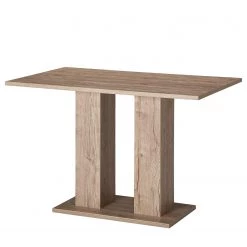 Schösswender Salle à manger complète Sylt (4 élém.) - Imitation cuir / Partiellement en hêtre massif - Marron foncé / Hêtre -Meubles de salle à manger Soldes Magasin 1000191484 191120 16132200412 DETAILS P000000001000191484