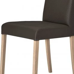 Schösswender Salle à manger complète Sylt (4 élém.) - Imitation cuir / Partiellement en hêtre massif - Marron foncé / Hêtre -Meubles de salle à manger Soldes Magasin 1000191484 191120 16132200414 DETAILS P000000001000191484