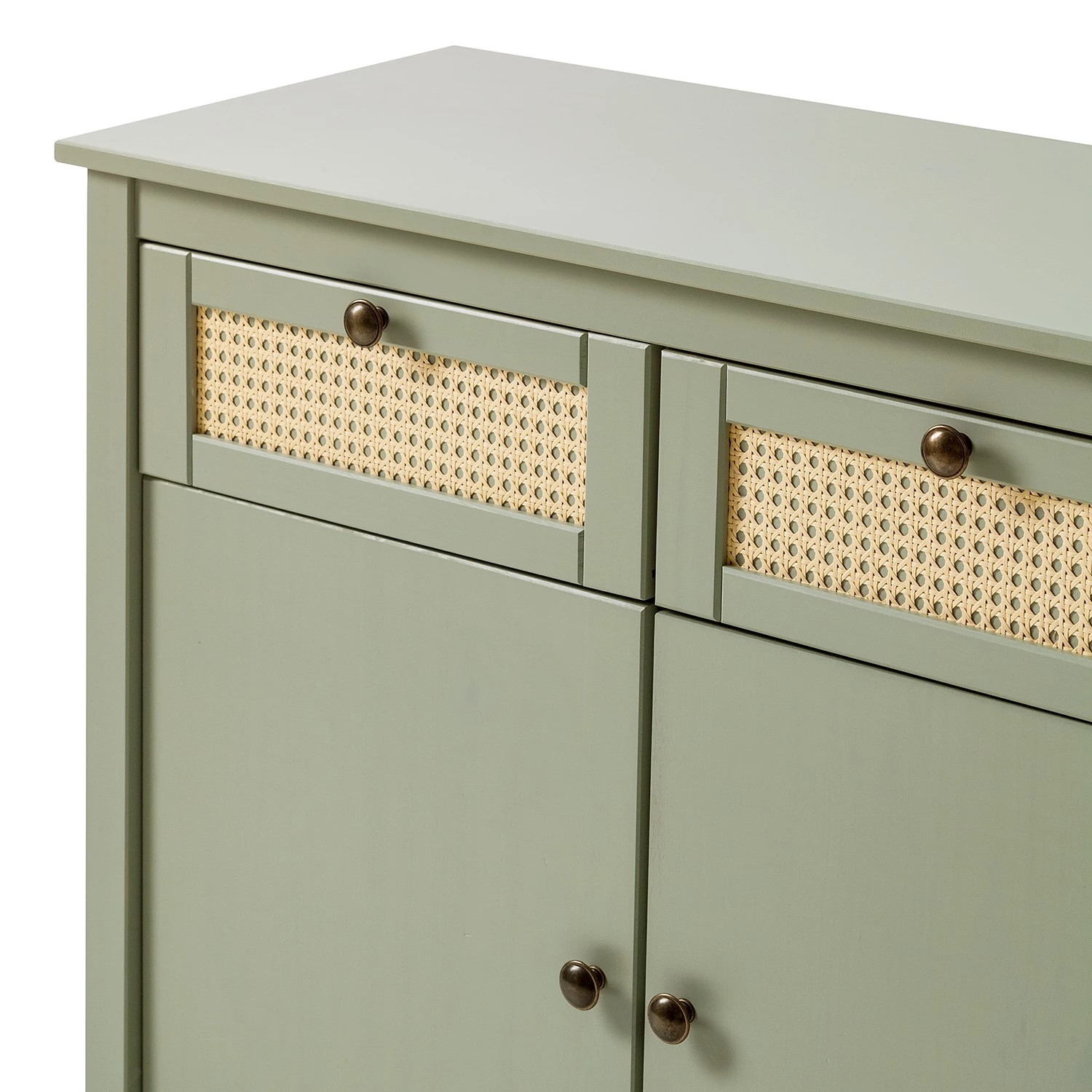 Maison Belfort Buffet Belleria - Pin massif - Vert olive clair 9 Maison Belfort Buffet Belleria - Pin massif - Vert olive clair – Image 9