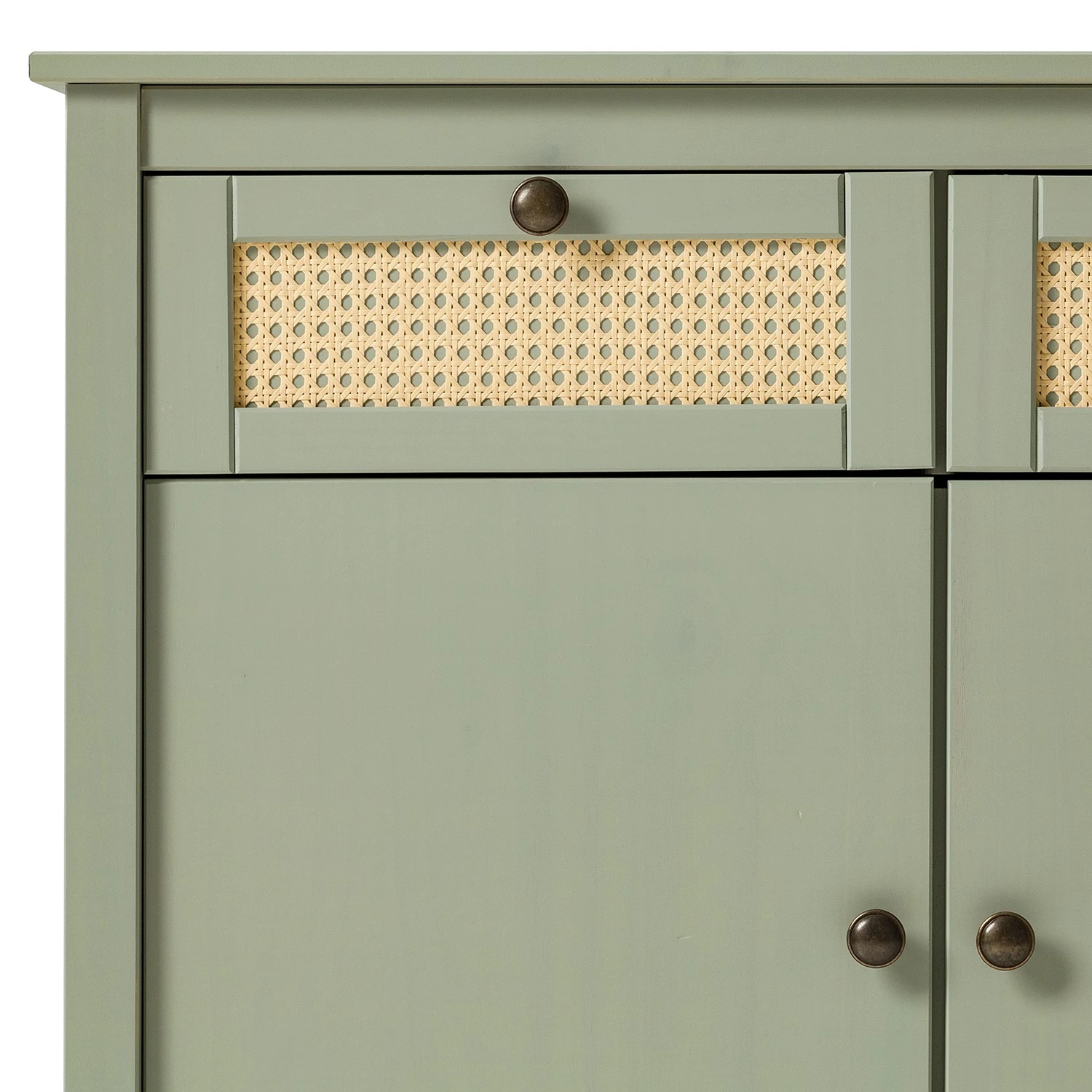 Maison Belfort Buffet Belleria - Pin massif - Vert olive clair 10 Maison Belfort Buffet Belleria - Pin massif - Vert olive clair – Image 10