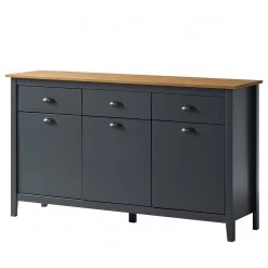 Maison Belfort Buffet Rivery - Pin massif - Anthracite