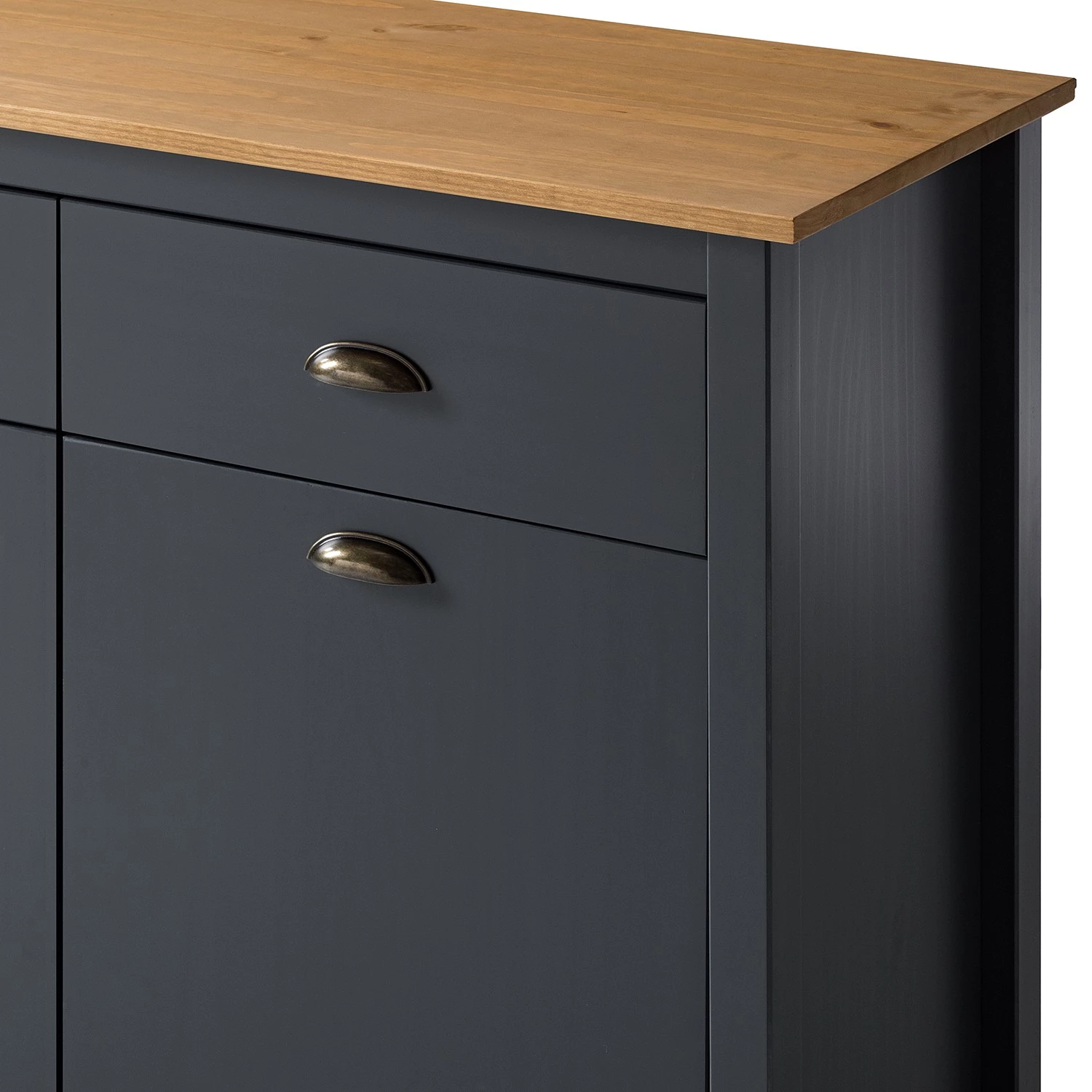 Maison Belfort Buffet Rivery - Pin massif - Anthracite 12 Maison Belfort Buffet Rivery - Pin massif - Anthracite – Image 12