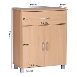 Mooved Commode Colona II - Imitation hêtre -Meubles de salle à manger Soldes Magasin 1000194201 200108 10050000038 SKETCH DETAILS P000000001000194201 sketch