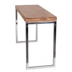 Naturoo Console Tolono - Acacia massif / Acier inoxydable - Acacia / Chrome -Meubles de salle à manger Soldes Magasin 1000194217 200108 10050600090 DETAILS P000000001000194217