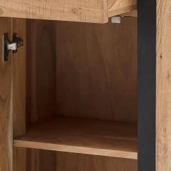 Ars Natura Buffet Weldon - Acacia massif / Placage en pierre / Acacia / Noir -Meubles de salle à manger Soldes Magasin 1000196166 200114 13263900007 DETAILS P000000001000196166