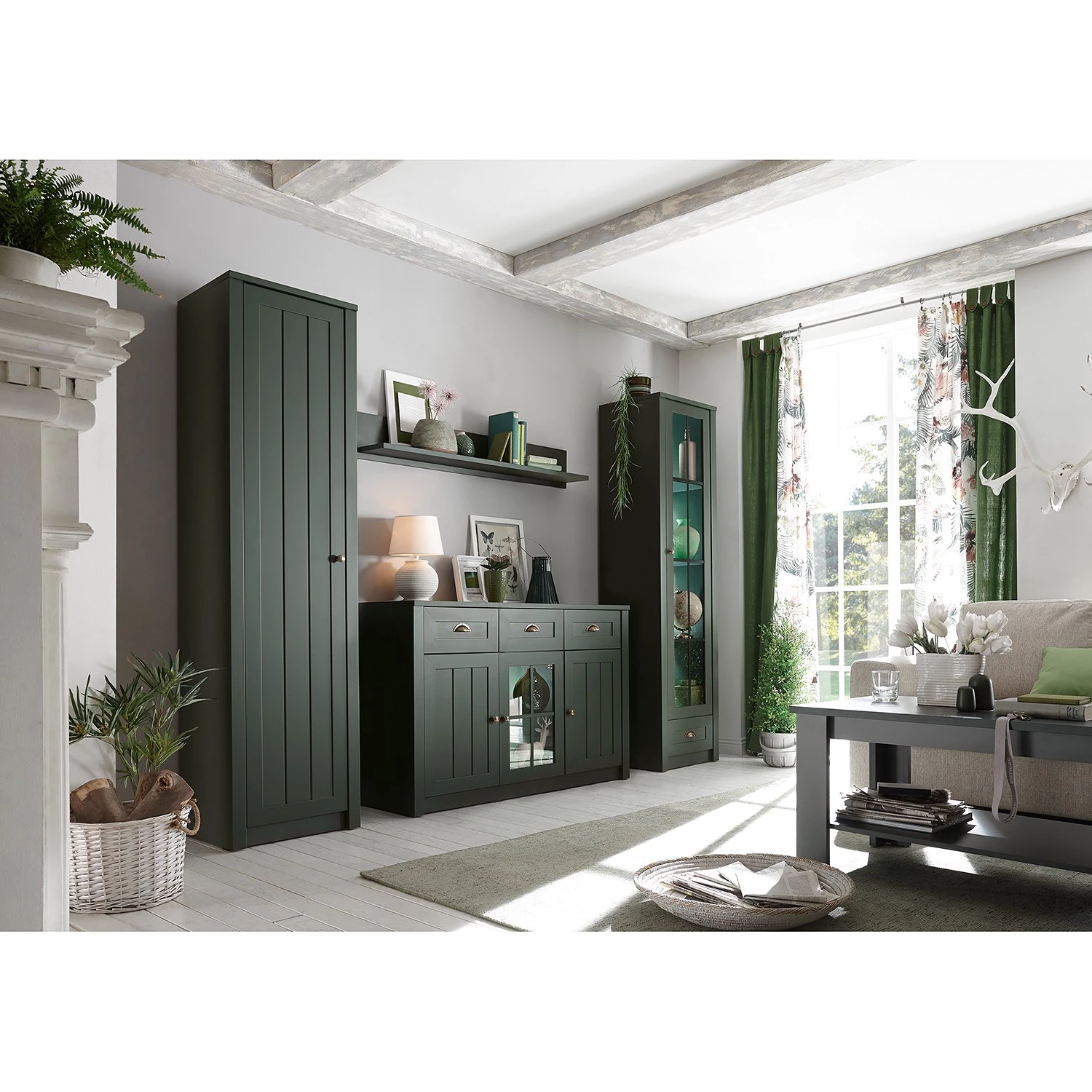 Ridgevalley Buffet Beauville II - Vert mousse / Doré 5 Ridgevalley Buffet Beauville II - Vert mousse / Doré – Image 5