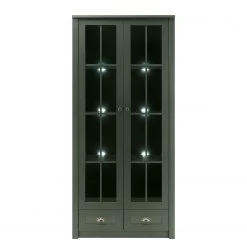 Ridgevalley Vitrine Beauville II - Vert mousse / Doré -Meubles de salle à manger Soldes Magasin 1000196332 191127 09003400063 DETAILS P000000001000196332