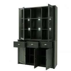 Ridgevalley Vaisselier Beauville I - Vert mousse / Doré -Meubles de salle à manger Soldes Magasin 1000196335 191127 09003700084 DETAILS P000000001000196335