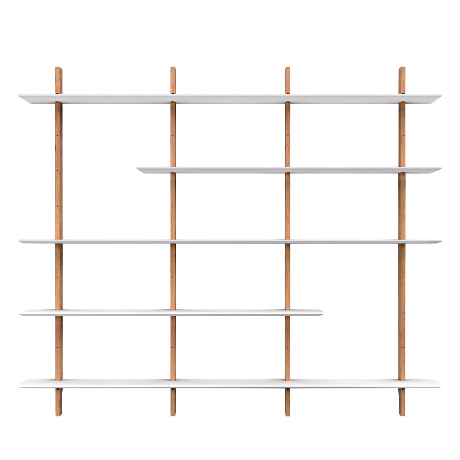 Tenzo Étagère Bridge IV - Partiellement en hêtre massif - Hêtre / Blanc 1 Tenzo Étagère Bridge IV - Partiellement en hêtre massif - Hêtre / Blanc