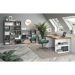 Temahome Étagère Dublin - Imitation béton - Imitation béton - Hauteur : 105 cm -Meubles de salle à manger Soldes Magasin 1000198861 220803 021 MOOD DETAILS P000000001000198861 mood