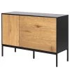 Red Living Commode Coogee II - Imitation chêne sauvage / Noir