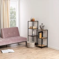 Red Living Étagère Coogee IX - Imitation chêne sauvage / Noir - Hauteur : 120 cm 8 Red Living Étagère Coogee IX - Imitation chêne sauvage / Noir - Hauteur : 120 cm -Meubles de salle à manger Soldes Magasin 1000200154 220215 022 MOOD DETAILS P000000001000200154 mood