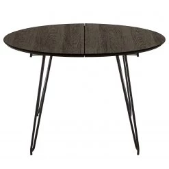 Norrwood Table Mison I - (extensible) - frêne massif / Acier - Noir / Frêne noir -Meubles de salle à manger Soldes Magasin 1000200240 210527 19252500003 DETAILS P000000001000200240