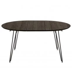 Norrwood Table Mison I - (extensible) - frêne massif / Acier - Noir / Frêne noir -Meubles de salle à manger Soldes Magasin 1000200240 210527 19252500004 DETAILS P000000001000200240