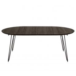 Norrwood Table Mison I - (extensible) - frêne massif / Acier - Noir / Frêne noir -Meubles de salle à manger Soldes Magasin 1000200240 210527 19252500005 DETAILS P000000001000200240