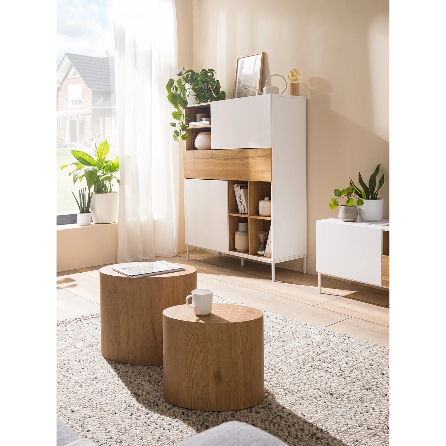 Fredriks Buffet haut Meon - Blanc 2 Fredriks Buffet haut Meon - Blanc – Image 2