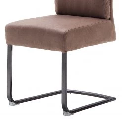 Fredriks Chaises cantilever Redan (lot de 2) - Microfibre / Acier - Marron vintage - Noir 11 Fredriks Chaises cantilever Redan (lot de 2) - Microfibre / Acier - Marron vintage - Noir -Meubles de salle à manger Soldes Magasin 1000201146 200317 18343300026 DETAILS P000000001000201146