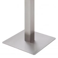 Fredriks Table haute Zilker II - Verre sécurité / Acier inoxydable - Acier inoxydable - Mocca -Meubles de salle à manger Soldes Magasin 1000201152 200317 18344900039 DETAILS P000000001000201152