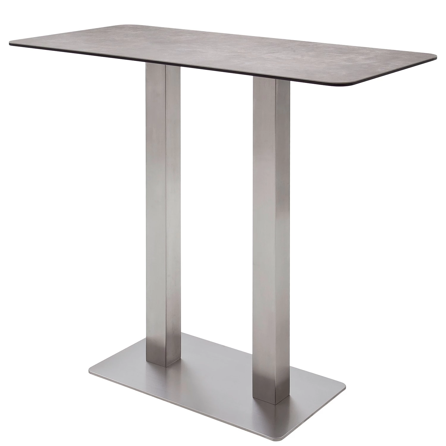 Fredriks Table haute Zilker III - Verre sécurité / Acier inoxydable - Acier inoxydable - Mocca 1 Fredriks Table haute Zilker III - Verre sécurité / Acier inoxydable - Acier inoxydable - Mocca